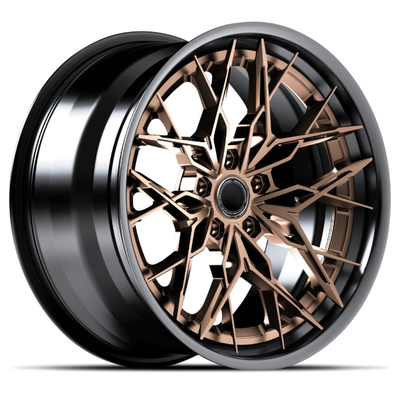 Bent Staggered Spokes 3 pezzi ha forgiato le misure di ruote per McLaren Audi R8