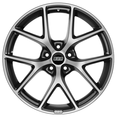 Raso a 19 pollici a 18 pollici a 17 pollici delle ruote 5x112 Himalaya dello SR del BBS grigio