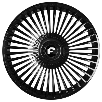Chrome nero lordo Trimestre d'argento Forgiato ha forgiato le ruote per Rolls Royce Cullinan