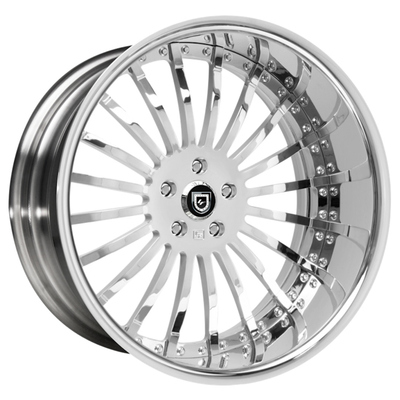 Lexani IF-714 Chrome ha forgiato i multi orli del raggio delle ruote 6061-T6