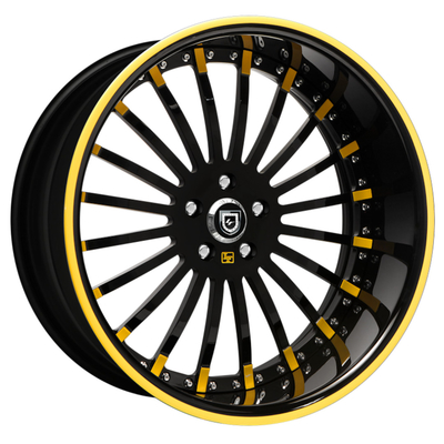 Lexani IF-714 Chrome ha forgiato i multi orli del raggio delle ruote 6061-T6