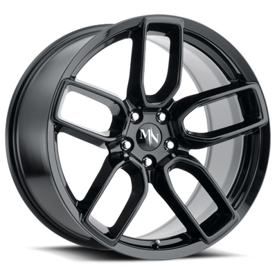 Il contrappeso 0-80mm Monoblock ha forgiato gli orli senza fine del nero di lucentezza di rivestimento delle ruote