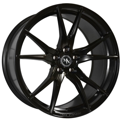 Matt Black Gunmetal Forge Auto spinge i raggi concavi aggressivi