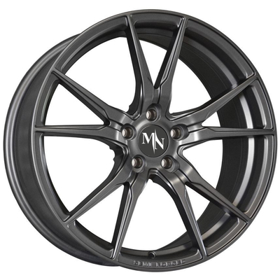 Matt Black Gunmetal Forge Auto spinge i raggi concavi aggressivi