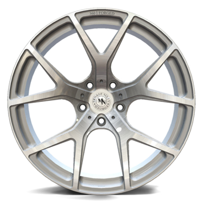 Il volume basso ha spazzolato le ruote forgiate concave profonde d'argento 6061-T6 di Monoblock