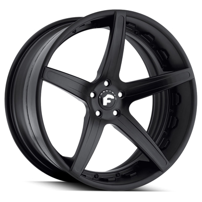 6061-T6 Forgiato Aggio-ECL Ruote forgiate nero lucido Offset 60mm 80mm