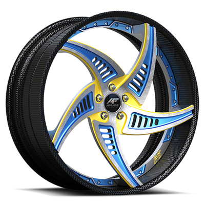 Amani Fumo Deep Dish Porsche forgiato spinge il grado aerospaziale