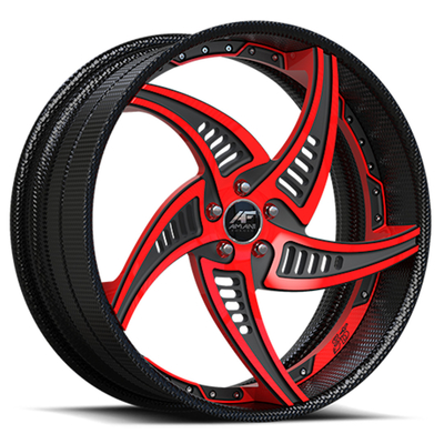 Amani Fumo Deep Dish Porsche forgiato spinge il grado aerospaziale