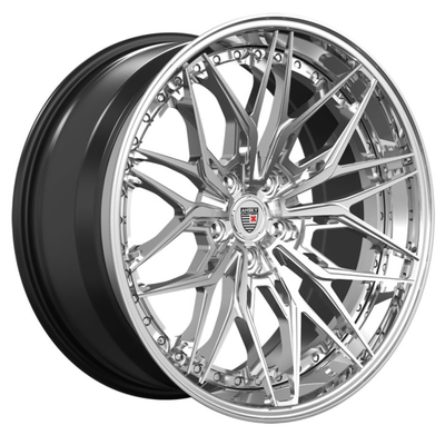 Anrky S3-X1 Porsche 991 opzione di Matt Black 3PC delle ruote di Turbo S