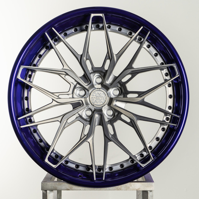Anrky S3-X1 Porsche 991 opzione di Matt Black 3PC delle ruote di Turbo S