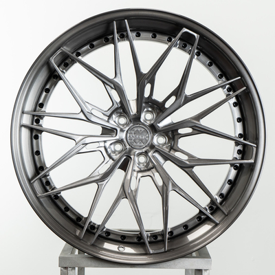 Anrky S3-X1 Porsche 991 opzione di Matt Black 3PC delle ruote di Turbo S