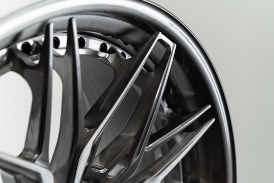Anrky S3-X1 Porsche 991 opzione di Matt Black 3PC delle ruote di Turbo S