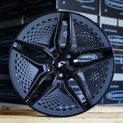22" misure di ruote forgiate Forgiato di Forgiato EV 001 del nero di lucentezza per il Tesla Model S Model X