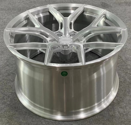 L'IBRIDO d'argento spazzolato delle ruote forgiato Vossen HA FORGIATO la SERIE HF-5
