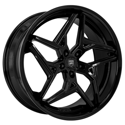 Lexani Spyder ha forgiato le ruote con la lega di alluminio del nero 6061-T6 di lucentezza
