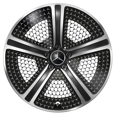 il nero alto Sheen Mercedes Benz Forged Wheels di 5-Spokes EQE V295 a 20 pollici
