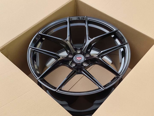 Vossen S21-01 ha forgiato il fronte nero spazzolato ruote