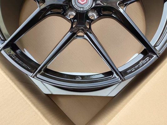 Vossen S21-01 ha forgiato il fronte nero spazzolato ruote