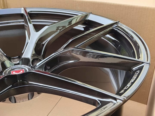 Vossen S21-01 ha forgiato il fronte nero spazzolato ruote