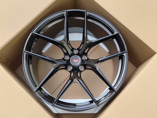 Vossen S21-01 ha forgiato il fronte nero spazzolato ruote