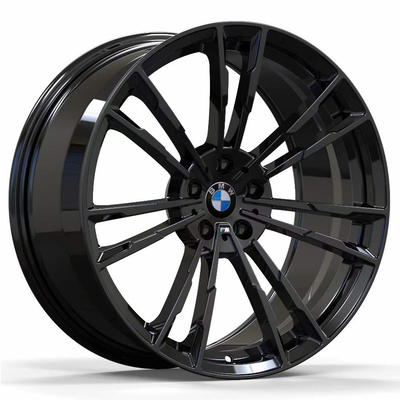 20" lucida le ruote forgiate nere per BMW 5 serie