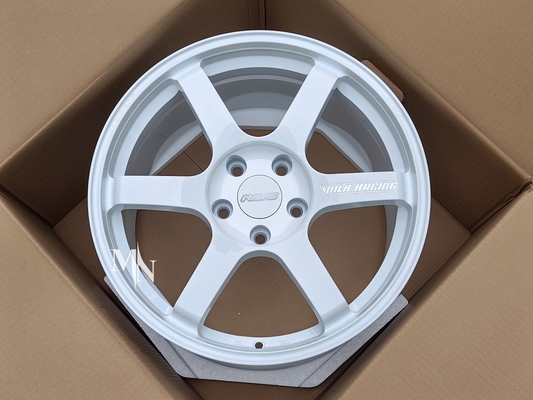 Volk che corre il un poco S più 18X9.5 bianco +38 di SAGA TE37 +45 5x114.3 5X120