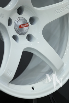 Fabbricazione su misura NISMO Rays 57CR Ruote 370Z 350Z Clubsport Cerchi bianchi