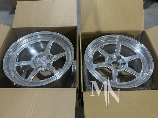 5x112 5x120 Cansei Custom Rim Tandem Corsa Roku Argento Gunmetal 350Z 370Z Ruote in lega