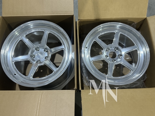 5x112 5x120 Cansei Custom Rim Tandem Corsa Roku Argento Gunmetal 350Z 370Z Ruote in lega
