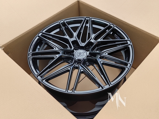 Ruote nere lucide per Audi RS6 C5 C6 C7 C8 18 19 20 21 22 pollici