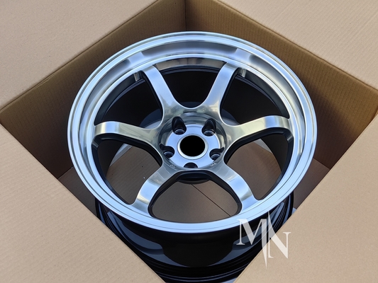 Ruote Advan R6 per Nissan GTR R32 R33 R34 R35 18 19 20 pollici Vernice in lega nera