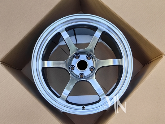 Ruote Advan R6 per Nissan GTR R32 R33 R34 R35 18 19 20 pollici Vernice in lega nera