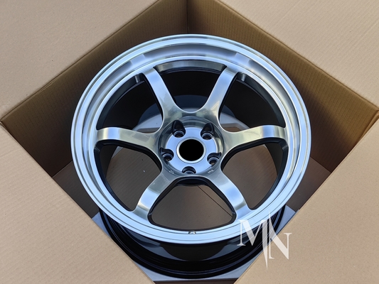 Ruote Advan R6 per Nissan GTR R32 R33 R34 R35 18 19 20 pollici Vernice in lega nera