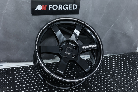 Rays TE37 Ultra Track Edition ii Volk Racing Ruote forgiate Gloss Nero