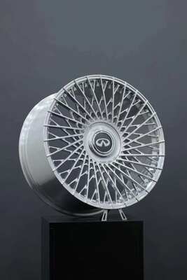 Ruote forgiate in argento lucido Muiti Spokes 6061-T6