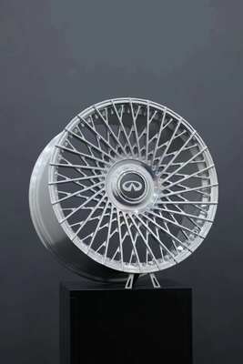 Ruote forgiate in argento lucido Muiti Spokes 6061-T6