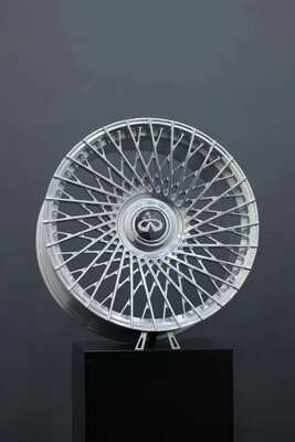 Ruote forgiate in argento lucido Muiti Spokes 6061-T6