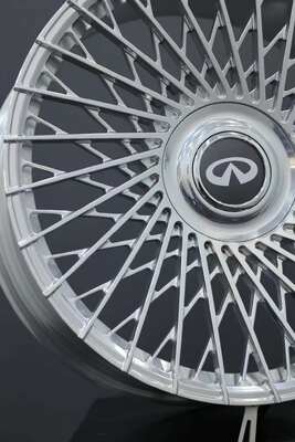Ruote forgiate in argento lucido Muiti Spokes 6061-T6