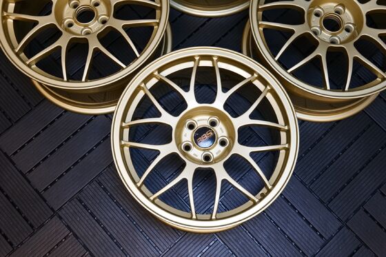 Subaru Impreza 22B Rare BBS RG334 5X100 Ruote forgiate Cerchi WRX STI GC8